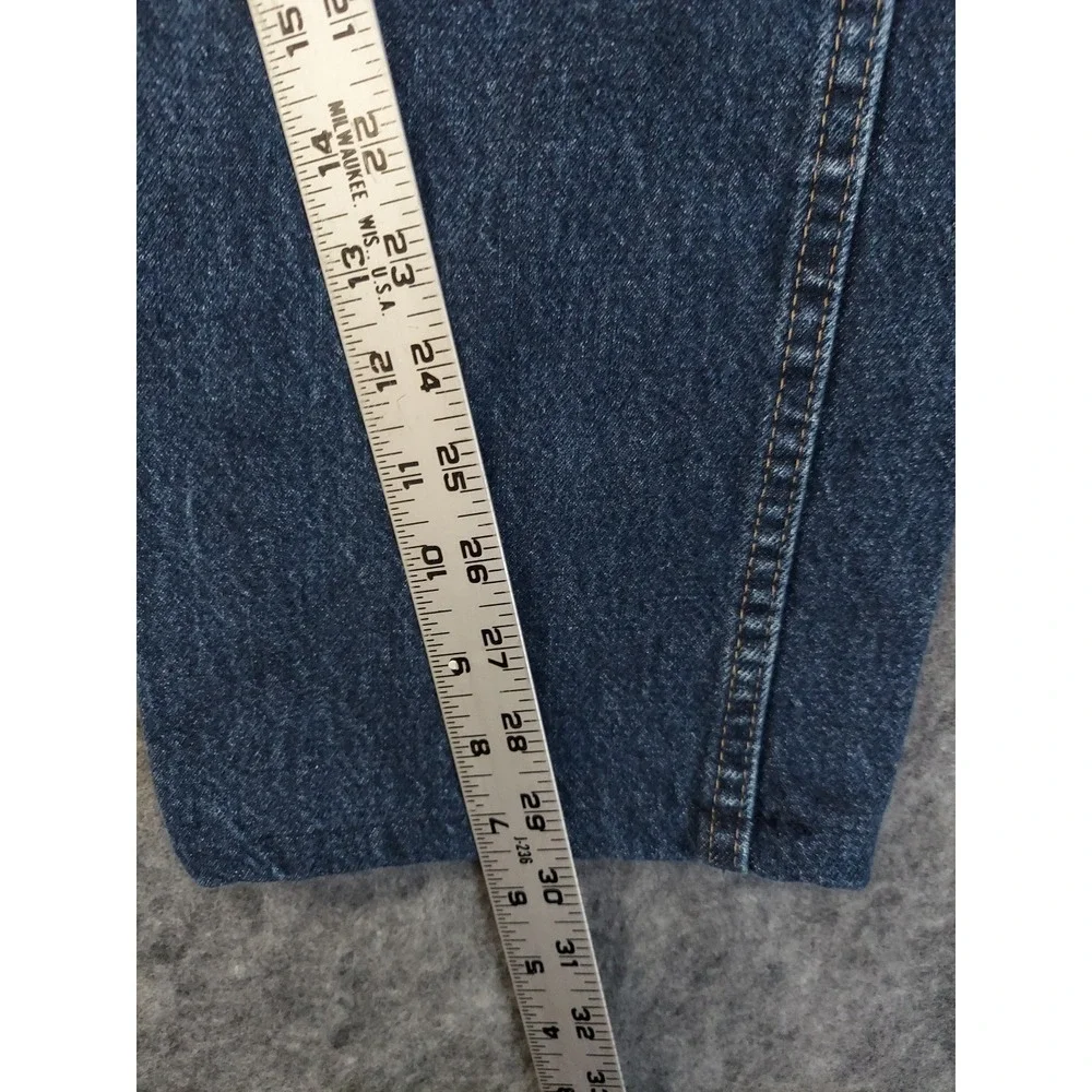 Wrangler Jeans‎ Mens 32x30 Blue Dark Wash Western Cotton Work Denim READ